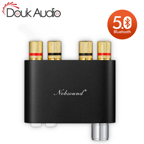 Douk audio NS-10G TPA3116 Mini Digital Amplifier Stereo Hi-Fi Home Audio Bluetooth 4.0 Power Amp  50W+50W BLACK ► Photo 1/6