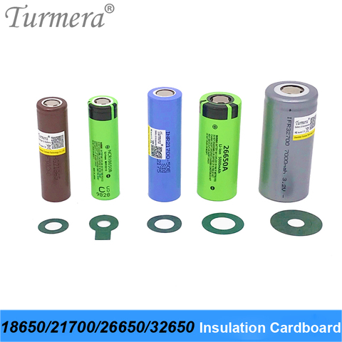 Turmera 18650 Battery Insulator Insulation Ring Adhesive Cardboard Paper for 18650 21700 26650 32700 Lifepo4 Battery Pack Use M2 ► Photo 1/6