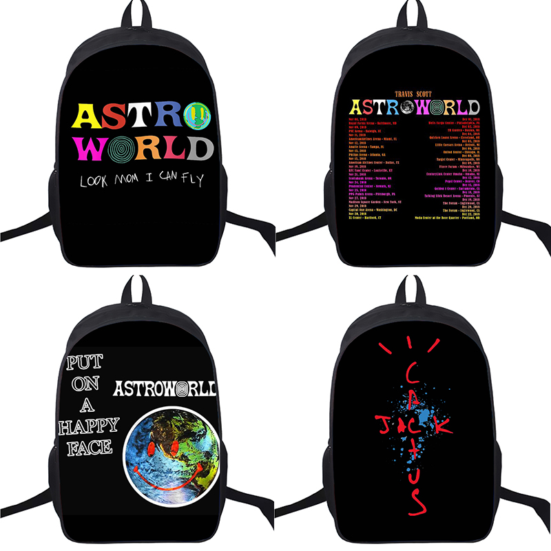 Travis Scott Astroworld Rapper Backpack Elementary High College School  Student Bookbag Men Women Daypack Travel