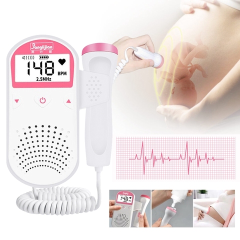 Buy Online Upgraded 3 0mhz Doppler Fetal Heart Rate Monitor Home Pregnancy Baby Fetal Sound Heart Rate Detector Lcd Display No Radiation Alitools