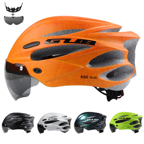 2022  Magnetic Goggles Cycling Helmet Visor Integrally-molded MTB Road Bike Bicycle Motorcycle Helmet 58-62cm for Men Women ► Photo 1/6