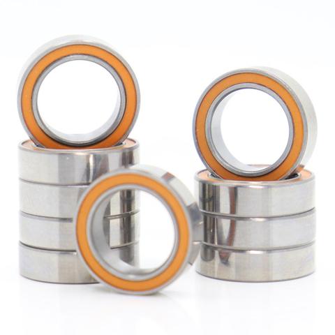 6700RS Bearing ABEC-3 (10PCS) 10x15x4 mm Thin Section 6700-2RS Ball Bearings 61700 RS 6700 2RS With Orange Sealed A-1510DD ► Photo 1/6