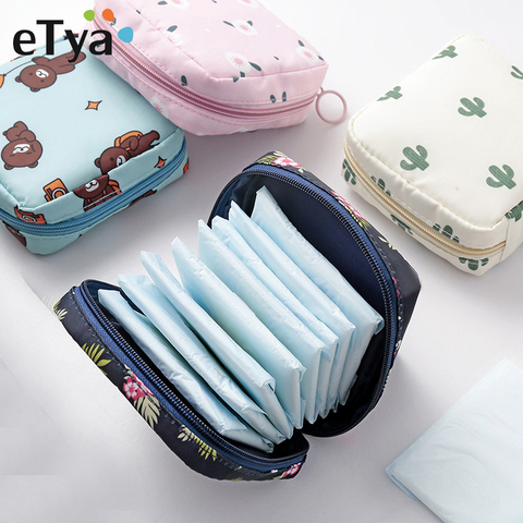 eTya Mini Women Cosmetic Bag Cactus Travel Toiletry Storage Bag Beauty Makeup Bags Cosmetics Organizer Zipper Make Up Case Pouch ► Photo 1/6