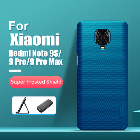 For xiaomi redmi note 9s case 6.67'' NILLKIN Frosted PC Matte hard back cover Gift Holder redmi note 9 pro redmi note 9 pro max ► Photo 1/6