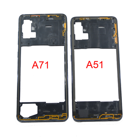 New Middle Frame For Samsung Galaxy A51 A71 A515 A515F A715 A715F Original Phone Housing Center Chassis Cover + Buttons A51 A71 ► Photo 1/5