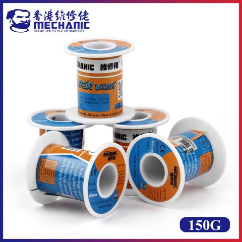 MECHANIC HX-100 150g 63%/37% Sn/Pb Rosin Core 183℃ Melting Point 0.3mm-1.2mm Solder Wire Welding Flux 1.0-3.0% Iron Cable Reel ► Photo 1/6