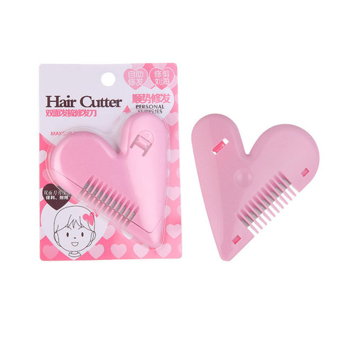 High quality Sale Peach Heart Double Sides Hair Razor Comb Cutter Cutting Thinning knife Haircut Grooming Men Women Hair Cutter ► Photo 1/6