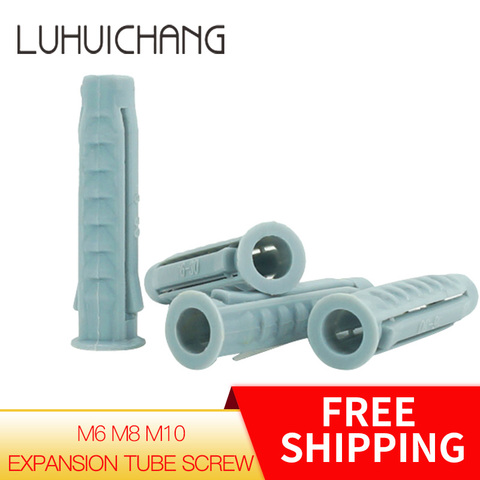 LUHUICHANG plug plastic pipe column expansion tube screw anchor plug wall plugs plastic anchor  wall screw ► Photo 1/6