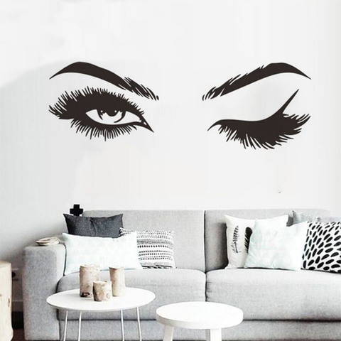 The Lash Room Sign Vinyl Wall Sticker Eyelash Studio Beauty Salon