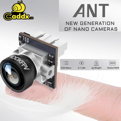 Caddx Ant 1200TVL Global WDR with OSD 2g Ultra Light Nano FPV Camera Cam aspect ratio 16: 9 4: 3 NTSC PAL ► Photo 1/6