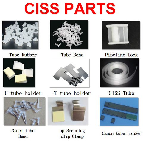 CISS parts accessories tube support clamp pipeline ink lock steel tube bend rubber elbow  for canon hp epson ciss ► Photo 1/6