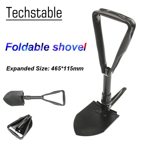 Medium size multifunctional spade outdoor folding shovel garden shovel with  bag ► Photo 1/6