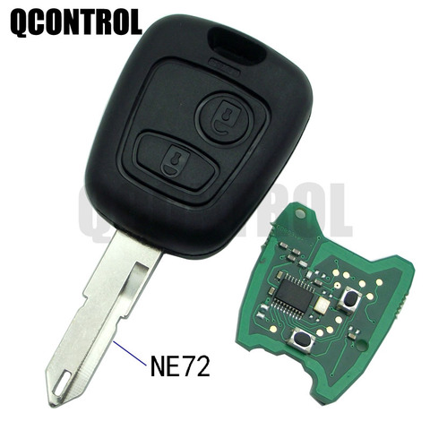 QCONTROL Car Remote Key DIY for PEUGEOT 206 207 Complete Vehicle Key ► Photo 1/1