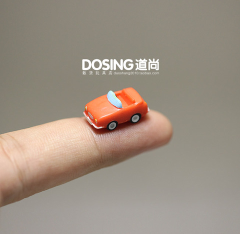 Ultra-Small Mini Version Red Car Small Car Model Miniature Scene Ornaments Action Figures Toys for Children Kids Doll Home Decor ► Photo 1/5