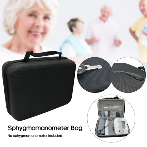 Portable Hard EVA Carrying Case for Blood Pressure Monitor Meter Tonometer Travel Protective Storage Case Bag ► Photo 1/6