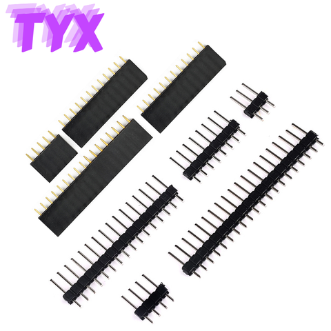 20Pcs 10Pairs Single Row Male And Female 2.54mm 2.0mm 1*2/3/4/5/6/7/8/10/12/20/40P Straight Header PCB JST Connector Board ► Photo 1/3