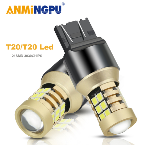 ANMINGPU 2x Signal Lamp Led T20 7443 W21/5W Led W21W WY21W 7440 2835SMD 3157 Led P27/7W 3156 P27W Brake Light Reverse Light 12V ► Photo 1/6
