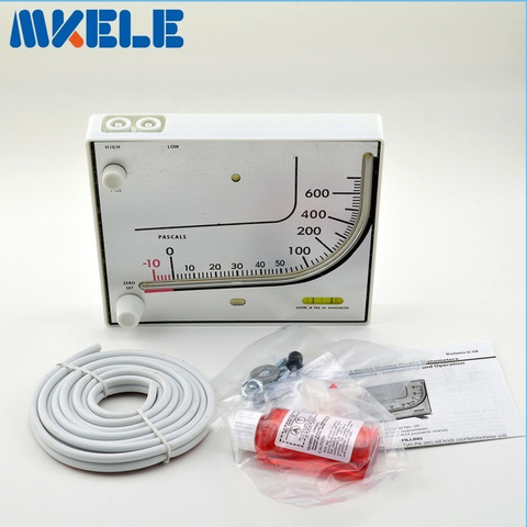 High Quality Red Oil Differential Pressure Measuring Instruments Gauge Meter A1-700PA China Switch Manometer ► Photo 1/6
