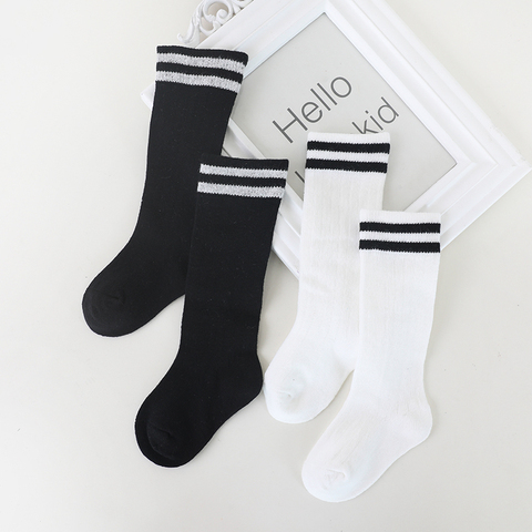 Baby Girls Socks Knee High Boys Sports Sock Cotton Long Stripes Children Socks Kids School Socks ► Photo 1/6