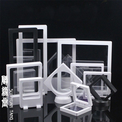 Clear Jewelry Suspended Coins Floating Display Case Stand Holder Box Pretty Shelves Holder for Specimen Display ► Photo 1/5