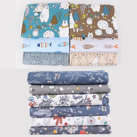 4pcs/5pcs/6pcs/pack 20*25CM Cotton Patchwork Sewing Cloth Multipurpose  DIY Handmade Accessories Home Supplies Mixed Color ► Photo 1/6