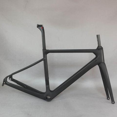 SERAPH BIKE new  design black color Disc carbon road bike frame carbon fibre racing disc  bicycle frame700c  bicycle FM659 ► Photo 1/6