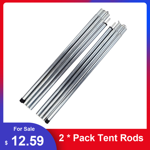 Tent Rods Outdoor Camping Tent Equipment Canopy Tarp Poles Canopy Support Rods Iron Canopy Awning Frame Camping Tent Accessories ► Photo 1/6