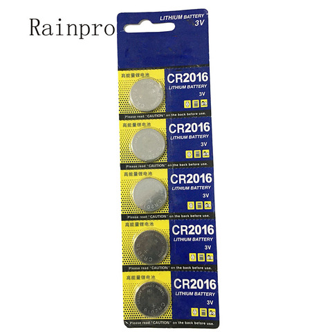 Rainpro 5PCS/LOT  CR2016  2016   Button Cell  lithium battery Apply to remote control/electronic meter, etc. ► Photo 1/1