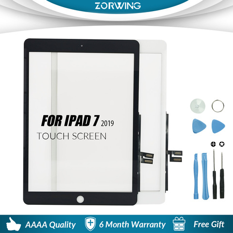 Touch screen For iPad 7 2022 A2197 A2200 A2198 Glass Digitizer Panel LCD Outer Display Replacement Sensor Glass With Home Button ► Photo 1/5