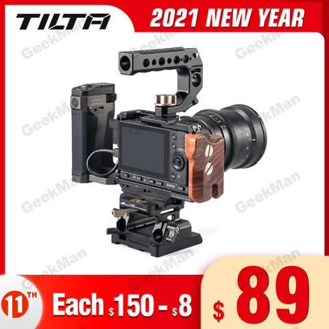 Tilta Sigma Camera Cage for Sigma FP rig DSLR Camera with Top Handle Extend Cold Shoe FP Metal cage for Microphone LED vs UUrig ► Photo 1/6