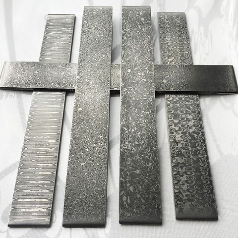 1piece VG10 Sandwich Damascus steel for DIY exquisite knife Making Wave Pattern steel Knife blade blank has been Heat Treatment ► Photo 1/6