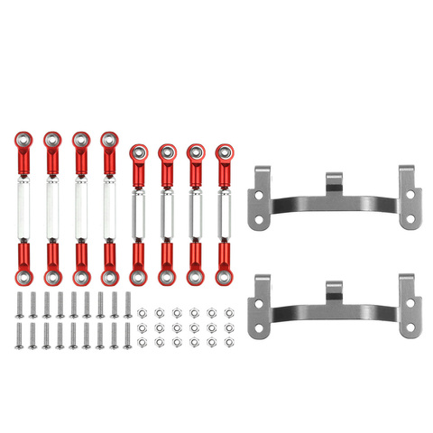 WPL B1 B-1 B14 B-14 B24 B-24 C14 C24 1/16 RC Car Spare Parts Upgrade Metal Pull Rod Steering Pull Rod Servo Rod Pull Rod Base ► Photo 1/6