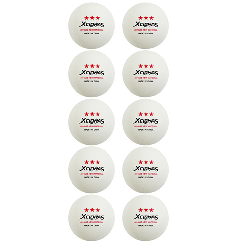 XCLOHAS 10Pcs/Bag New English Table Tennis Balls 3 Star 2.8g 40+mm ABS Plastic Ping Pong Balls for Training Club Match ► Photo 1/5