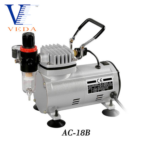 AC-18 Series Power Tools Portable Airbrush Spray Mini Air Compressor Professional Gravity Feed Dual-Action Piston Air Compressor ► Photo 1/6