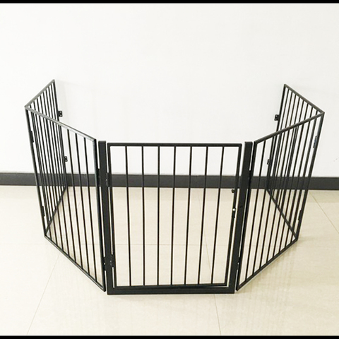 Fireplace Fence Multi-Functional Fence BBQ Pet Baby Safety Gate Fence Exercise Play Yard Metal Fire Gate ► Photo 1/1