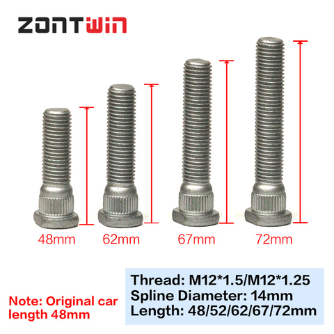 10PCS-20PCS spline- 14MM forged 12.9 wheel spline screw M12*1.5/M12*1.25 for Toyota, Nissan, Mitsubishi ► Photo 1/5