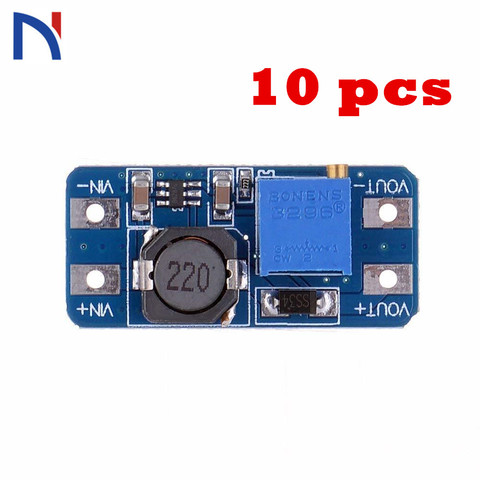 10pcs MT3608 DC-DC Adjustable Boost Module Feed Converter  Voltage Regulator Module 2A Max 2 V-24 V to 5 V-28 V ► Photo 1/6