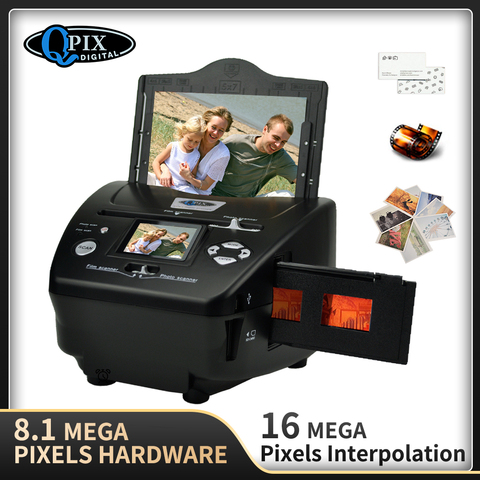 8.1 Mega Pixels Photo and Film Scanner 135 Negative Scanner Photo Scanner COMBO Scanner 2.4 inch Film Converter Bussiness Card ► Photo 1/6