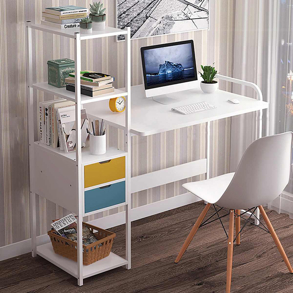 Computer Table PC Laptop Desk Wood Workstation Study Home Writing Desk Furniture 