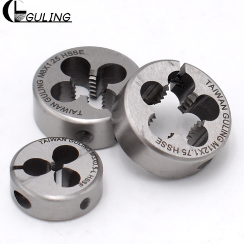 GULING Round Die Tap Threading  Fine thread Right Hand Thread HSSE Dies Tool M1.8~M20 ► Photo 1/6