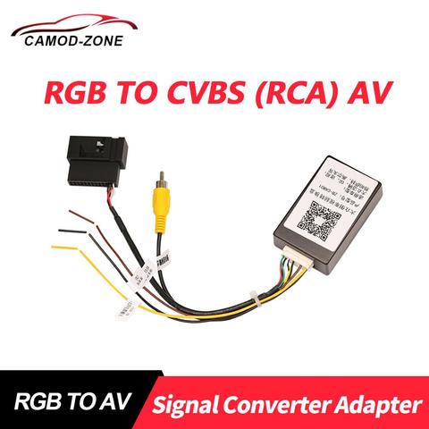 RGB To CVBS (RCA) AV Signal 26 PIN Converter Adapter For VW Passat CC Tiguan Rearview Camera RNS510 RCD510 RNS315 TO AV CAMERA ► Photo 1/3