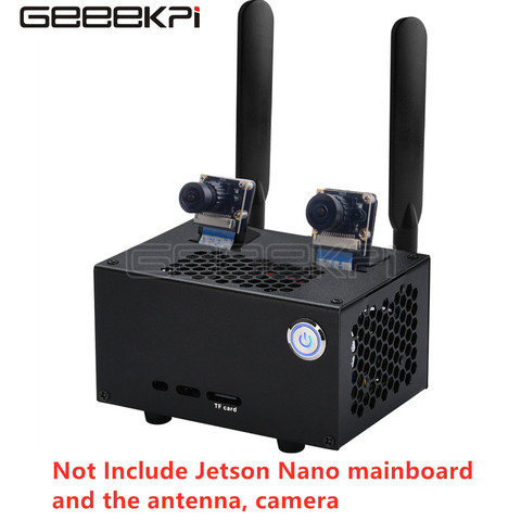 GeeekPi NVIDIA Jetson Nano Metal Case / Enclosure with Provide Switch Button for NVIDIA Jetson Nano Developer Kit B01 ► Photo 1/6