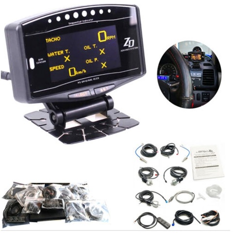 Universal Defi Advance ZD 10 in1 Difi style link Auto Gauge DF09703 Sports Package Digital Tachometer Full Kit BF CR C2 meter ► Photo 1/5