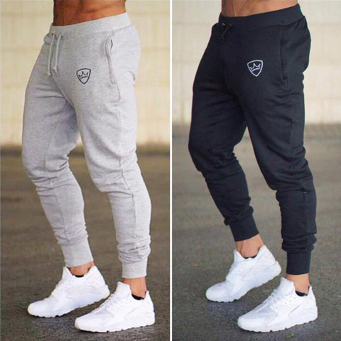 2022 Fashion Men Gyms Pants Joggers Fitness Casual Long Pants Men Workout Skinny Sweatpants Jogger Tracksuit Cotton Trousers ► Photo 1/6