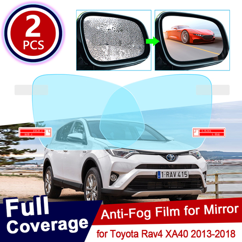 for Toyota Rav4 XA40 2013~2022 RAV 4 40 Full Cover Anti Fog Film Rearview Mirror Rainproof Anti-Fog Films Accessories 2014 2015 ► Photo 1/6