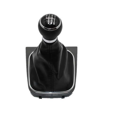 For VW Golf 5 MK5 R32 For GTI 2004 2005 2006 2007 2008 2009 Car-Stying 6 Speed Car Gear Stick Level Shift Knob With Leather Boot ► Photo 1/6