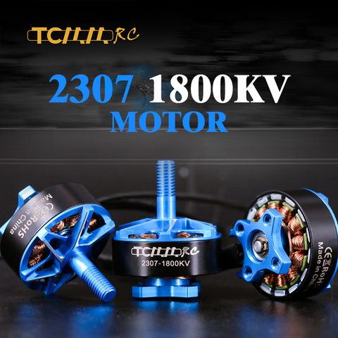 TCMMRC 1/2/4 PCS 2307 1800KV Brushless Motor 16mm spacing for RC FPV Racing Drone Quadcopter Frame 45A Brushless motor rc ► Photo 1/6