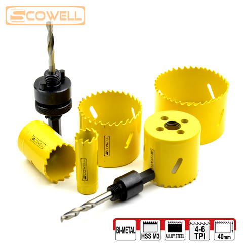30% Off Hole Saw Holesaw Cutter Metal Wood 16mm19m,20mm,22mm,32mm,51mm,65mm,68mm,70mm,73mm,76mm,83mm Blade HSS Bi-metal Material ► Photo 1/6