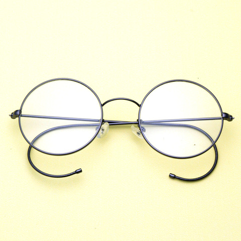 Retro Round Spring Glasses Frames Flexible Optical Eyewear Vintage Filamentous Eyeglasses Classic Adjustable Spectacles ► Photo 1/6