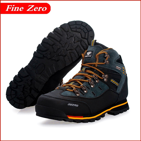 High Top Men's Boots Male Rubber Combat Ankle Work Safety Oxfords Autumn Winter Snow Boots Men Sneakers Outdoor Sports Shoes ► Photo 1/6
